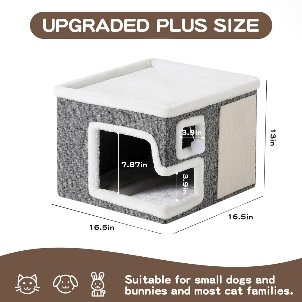 Crispedia winter-reversible cushion highlighted for warmth inside the cave.