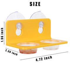 CRITTZOO Feeding Ledge cups closeup highlighting ten food cups for organized meals