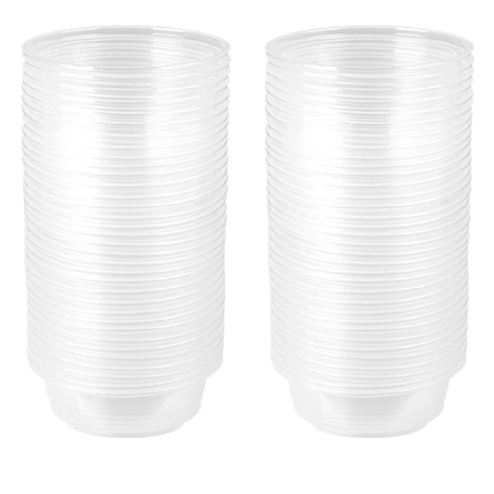 CRITTZOO crested gecko food cups — clear view for easy feeding and quick refills.