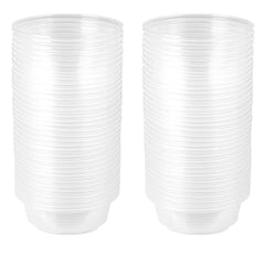 CRITTZOO crested gecko food cups — clear view for easy feeding and quick refills.