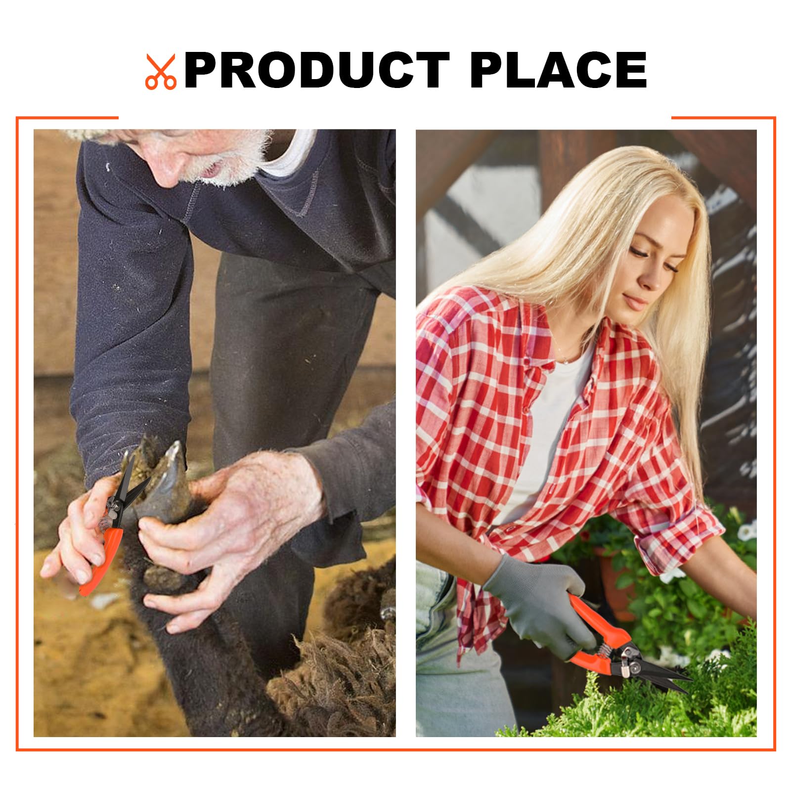 CRNHIGY 8-inch hoof trimmer with replaceable springs for durability