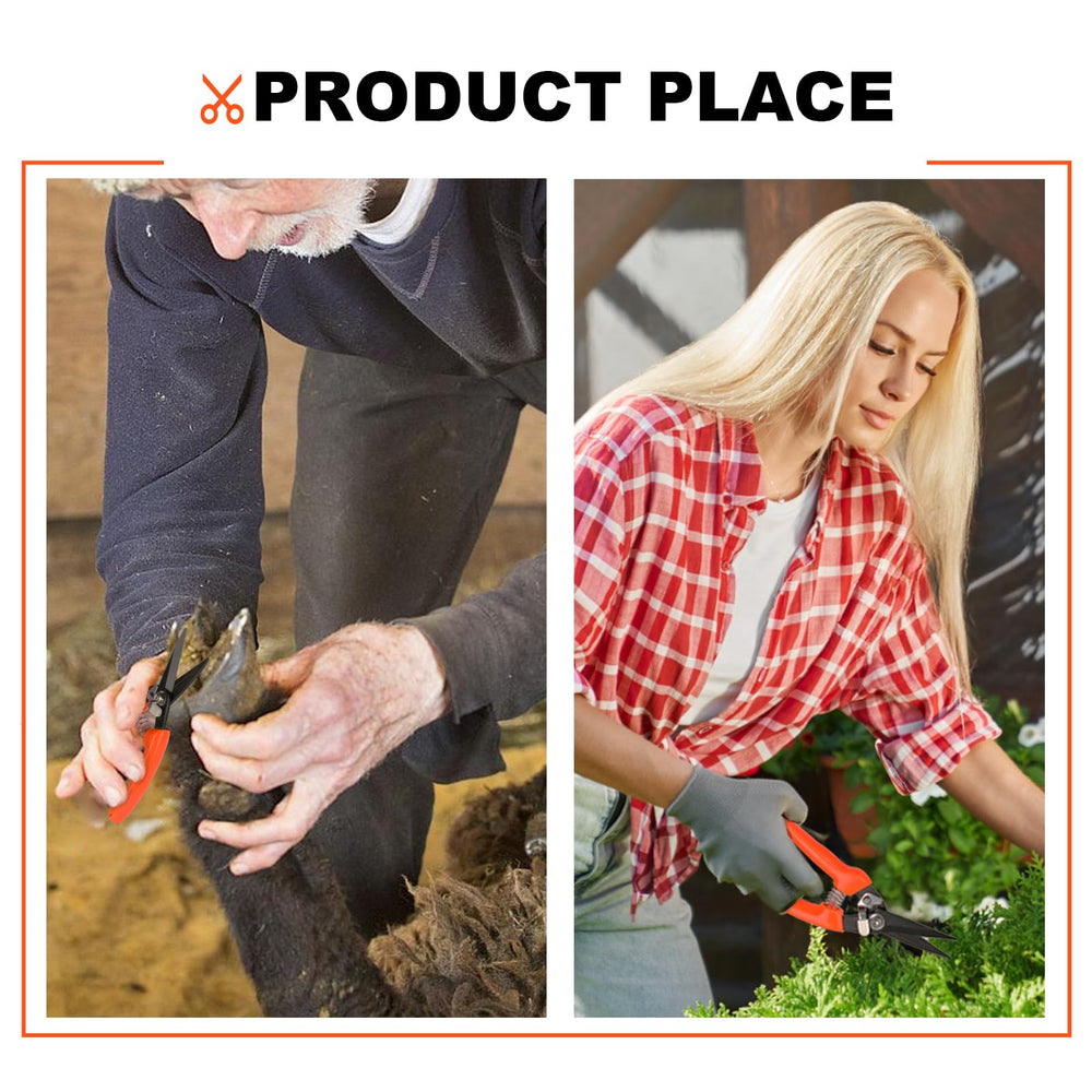 CRNHIGY 8-inch hoof trimmer with replaceable springs for durability