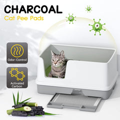 Croci bamboo charcoal odor-control pad neutralizes litter smells.