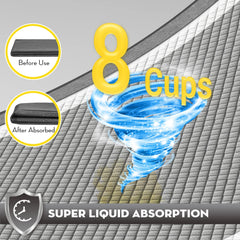 Croci Charcoal Puppy Pad close‑up of activated carbon odor-control layer