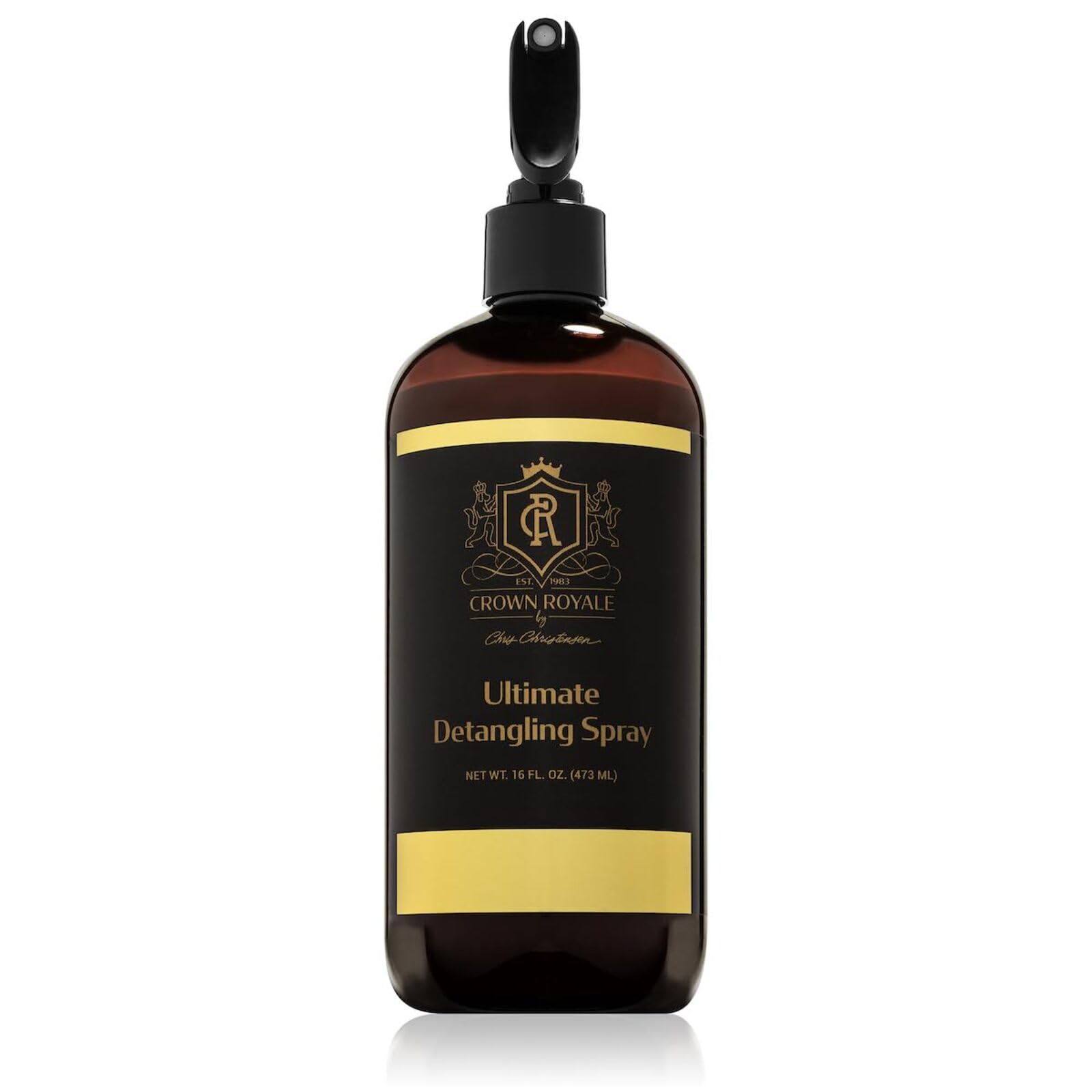 Crown Royale grooming collection branding image ties product to care routine.