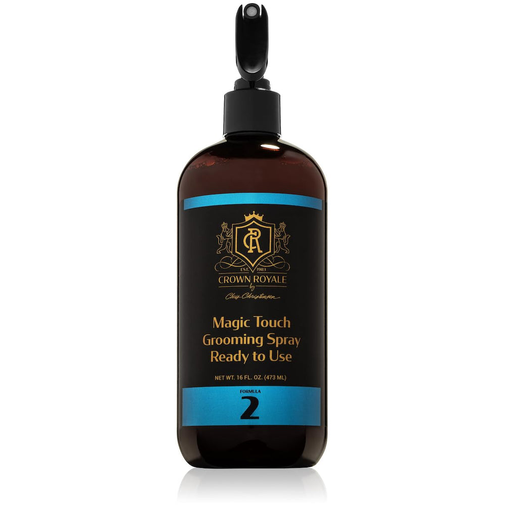 Crown Royale Magic Touch helps prevent matting during brushing