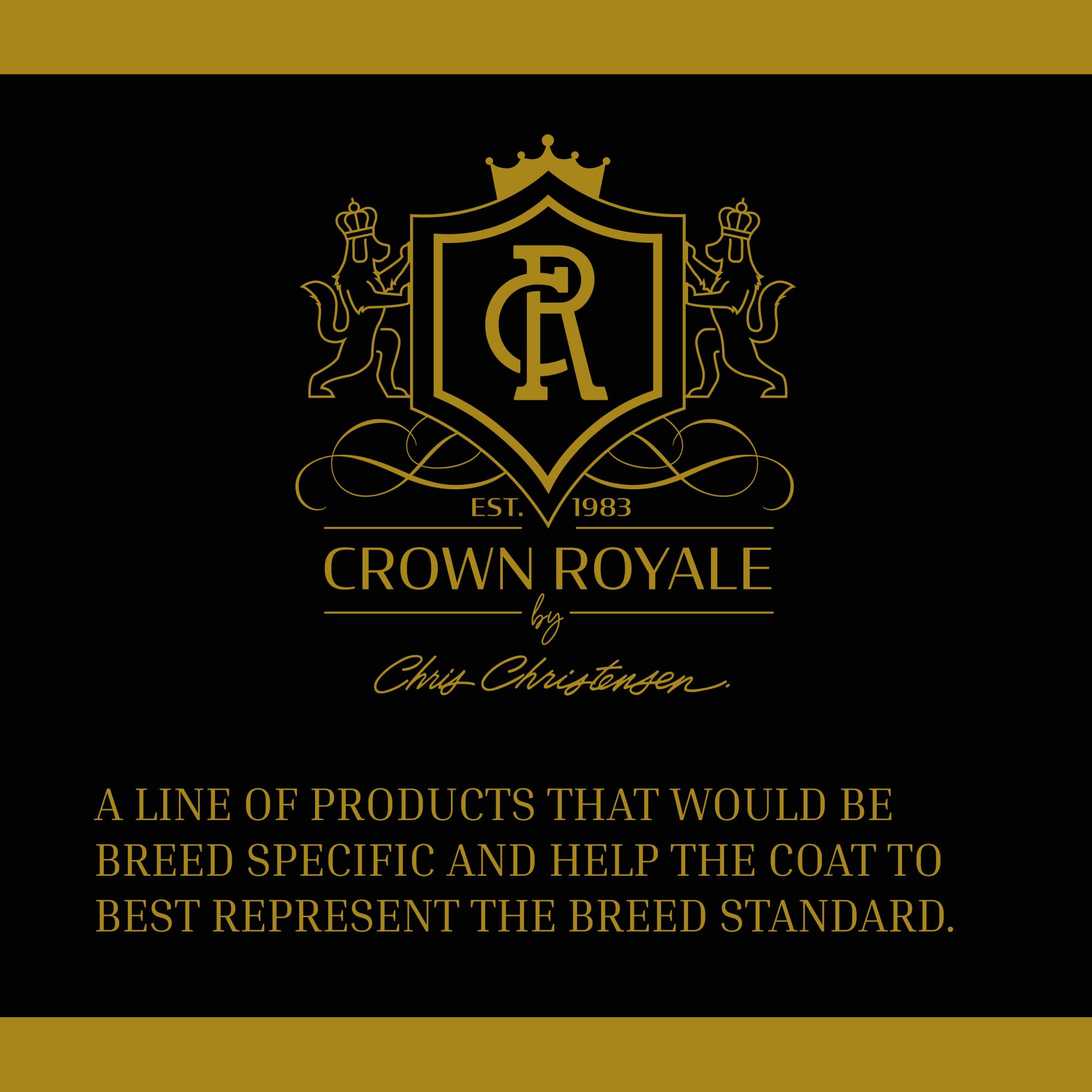 Crown Royale stain-prevention benefit image highlights cleaner coats.