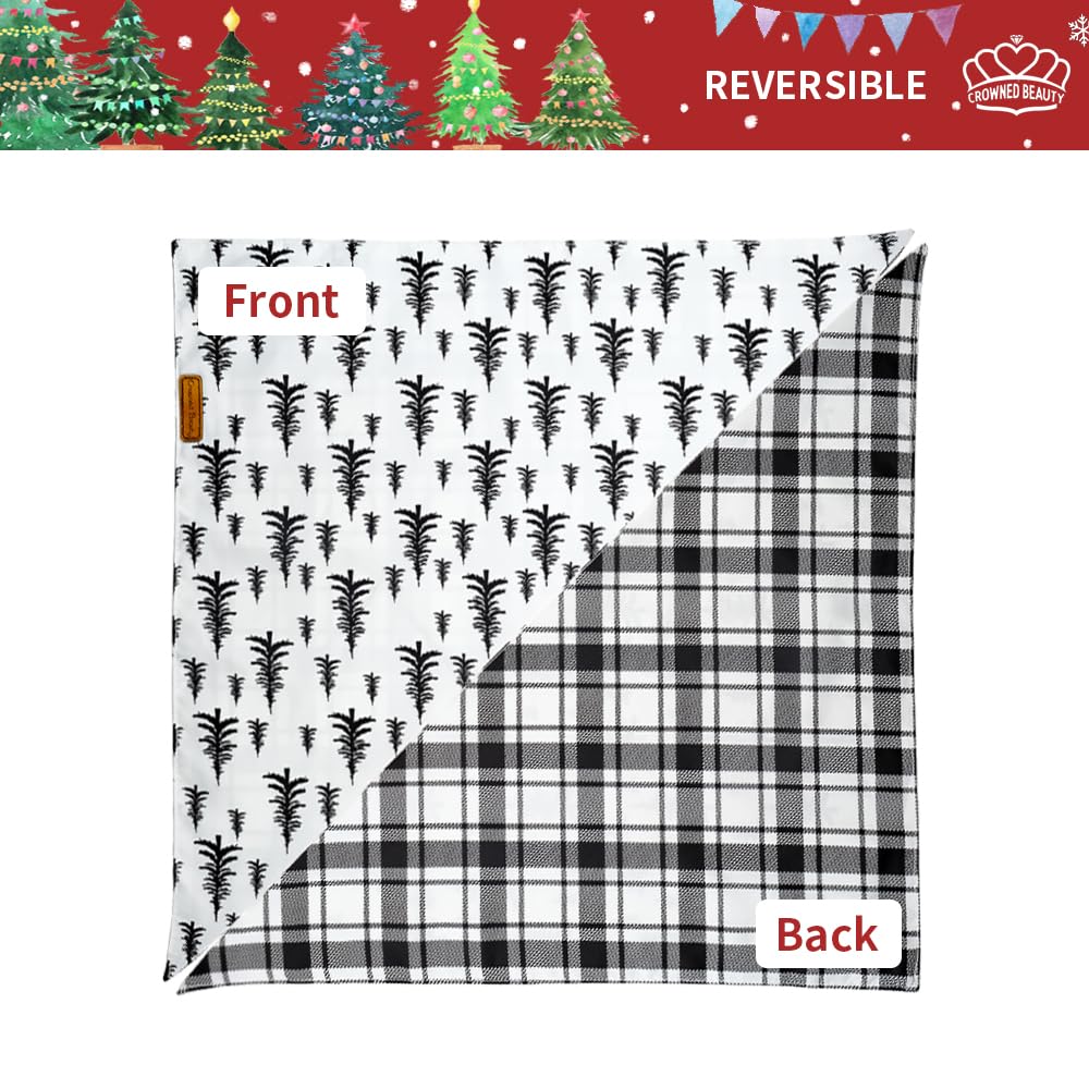 CROWNED BEAUTY adjustable triangle dog bandana fits up to 21 inches