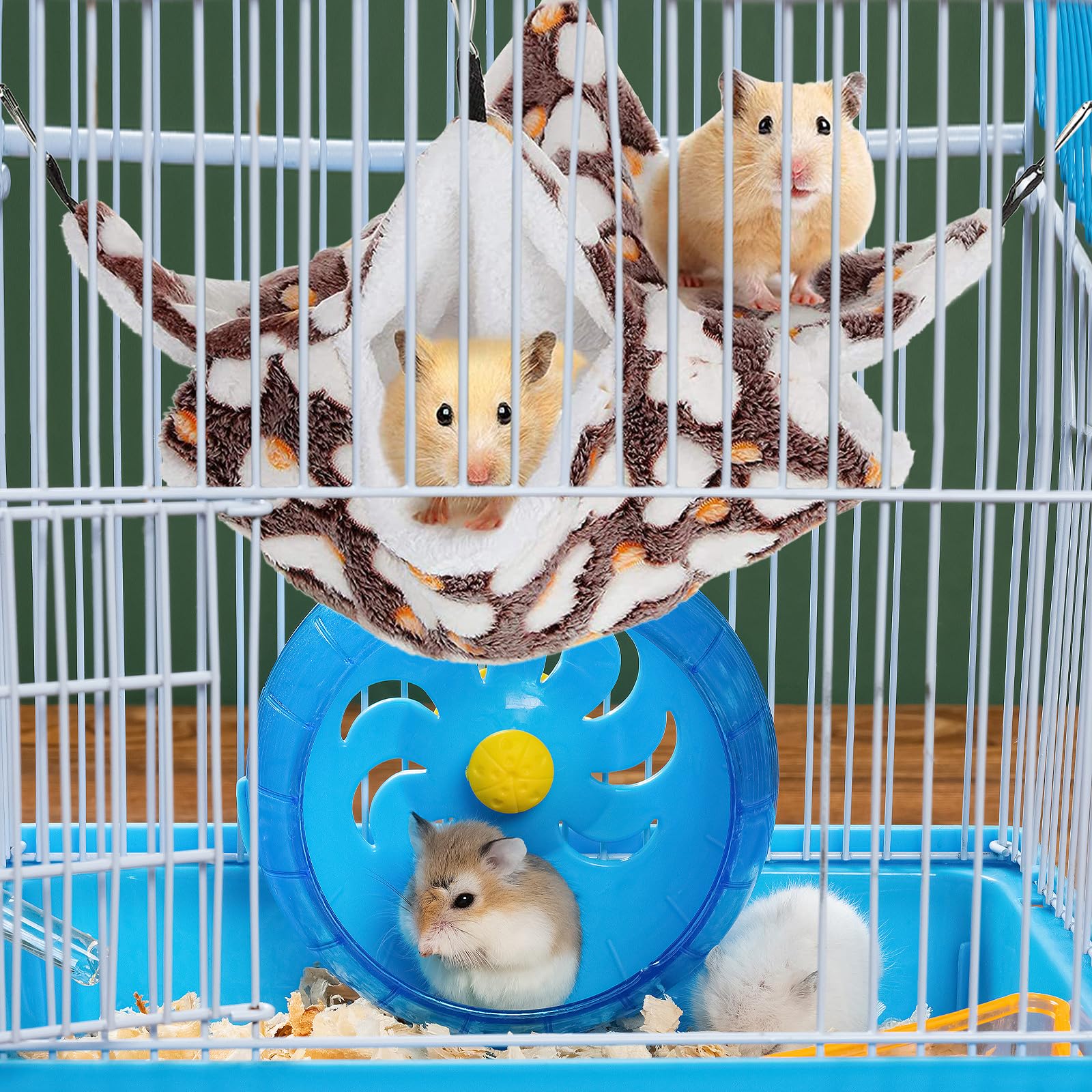 Cryptolux hammock cage setup demonstrates easy installation inside a pet cage.