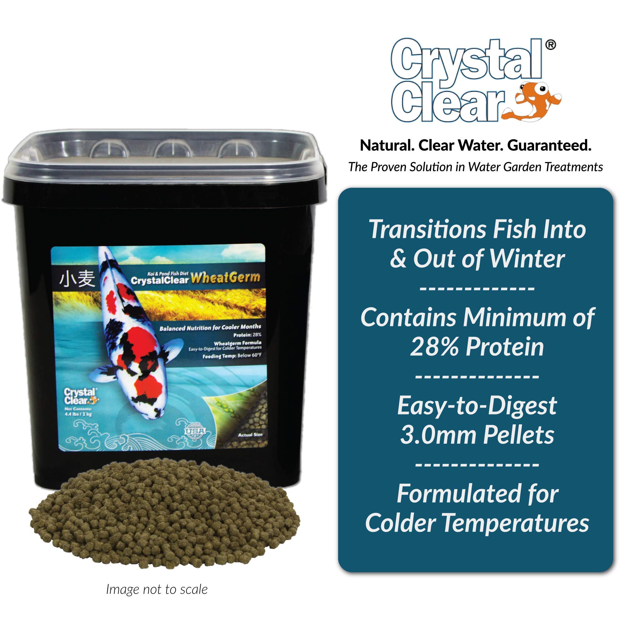 CrystalClear 2.2 lb bucket front for convenient winter feeding