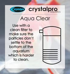 Crystalpro Aqua Clear in-tank view shows improved water quality with your filter.