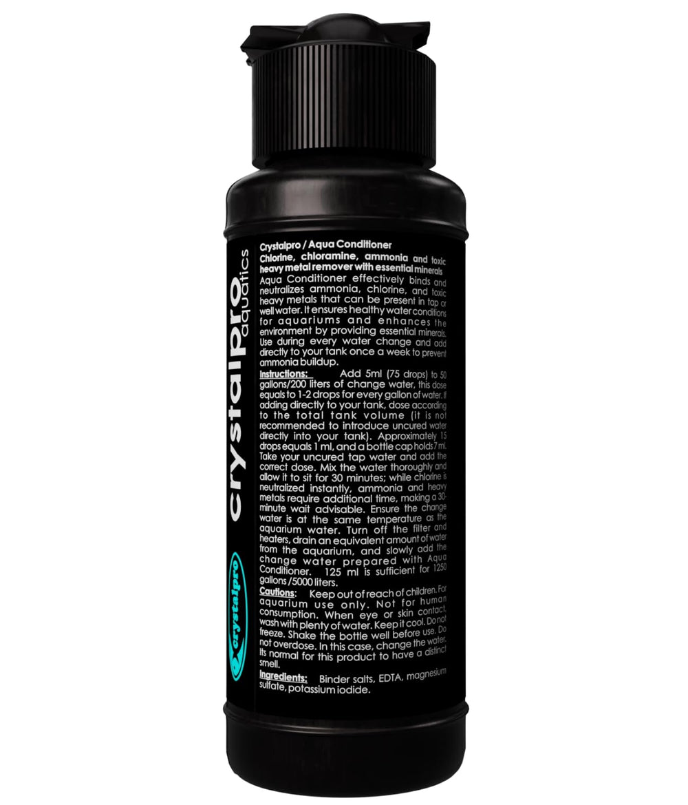 Crystalpro Aqua Conditioner minerals and electrolytes illustrated to support healthier water.