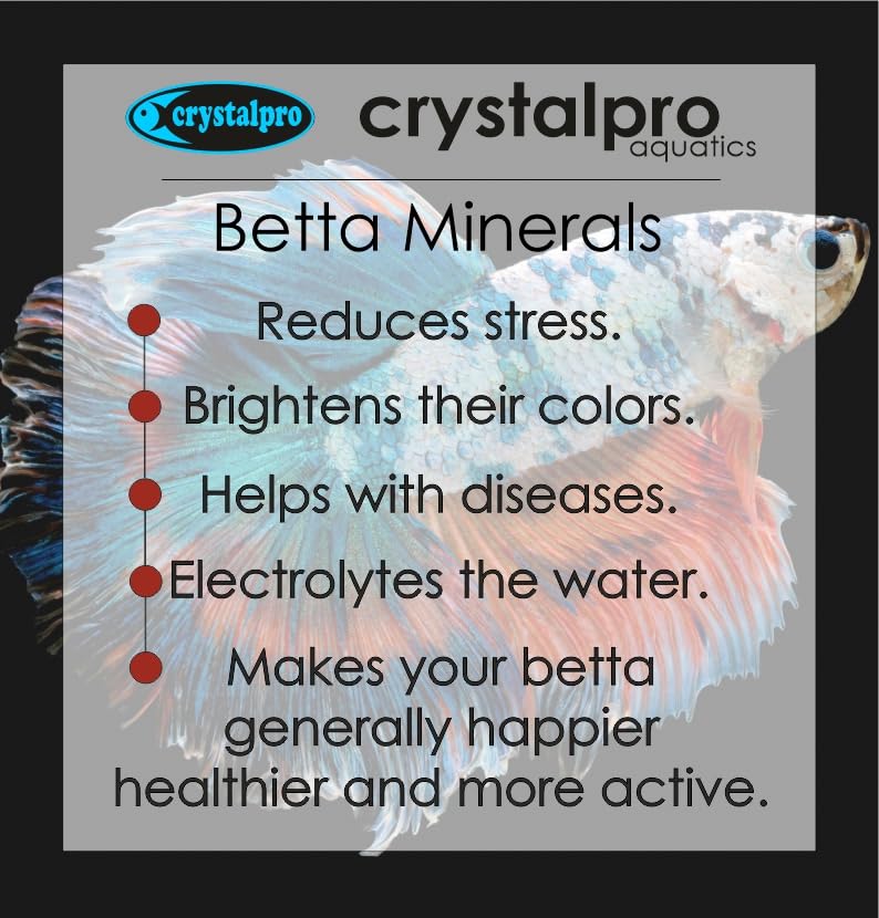 Crystalpro Betta Minerals dosing dropper demonstrating weekly mineral administration