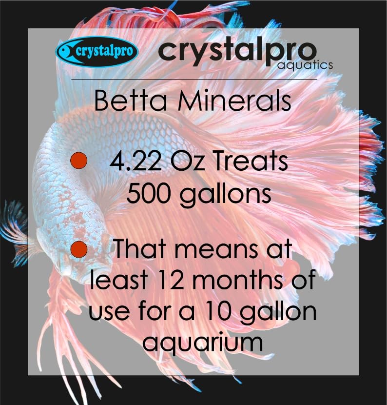 Crystalpro Betta Minerals being added to water for healthier betta environment