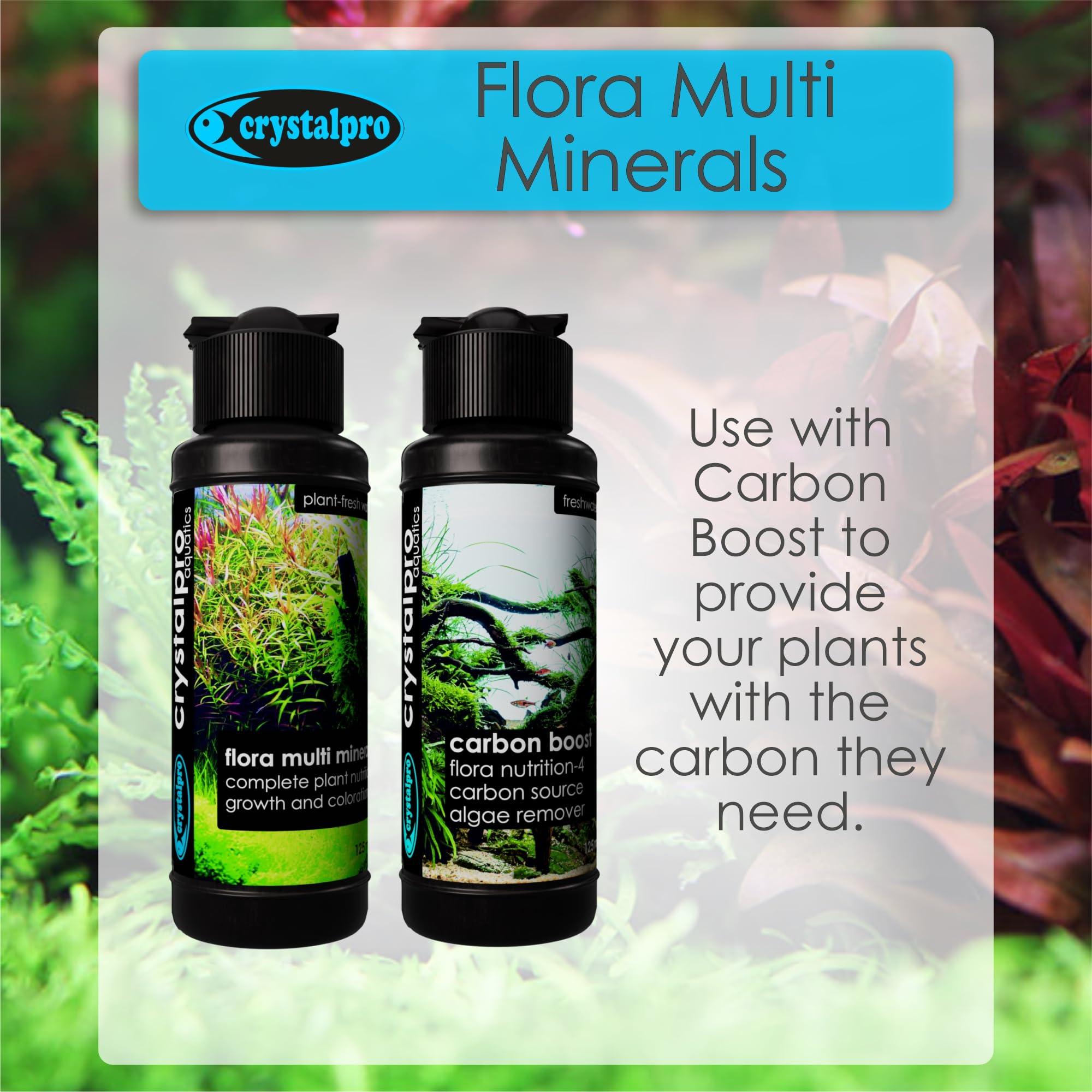 Crystalpro Flora in a CO2 high-light setup supports rapid plant growth.