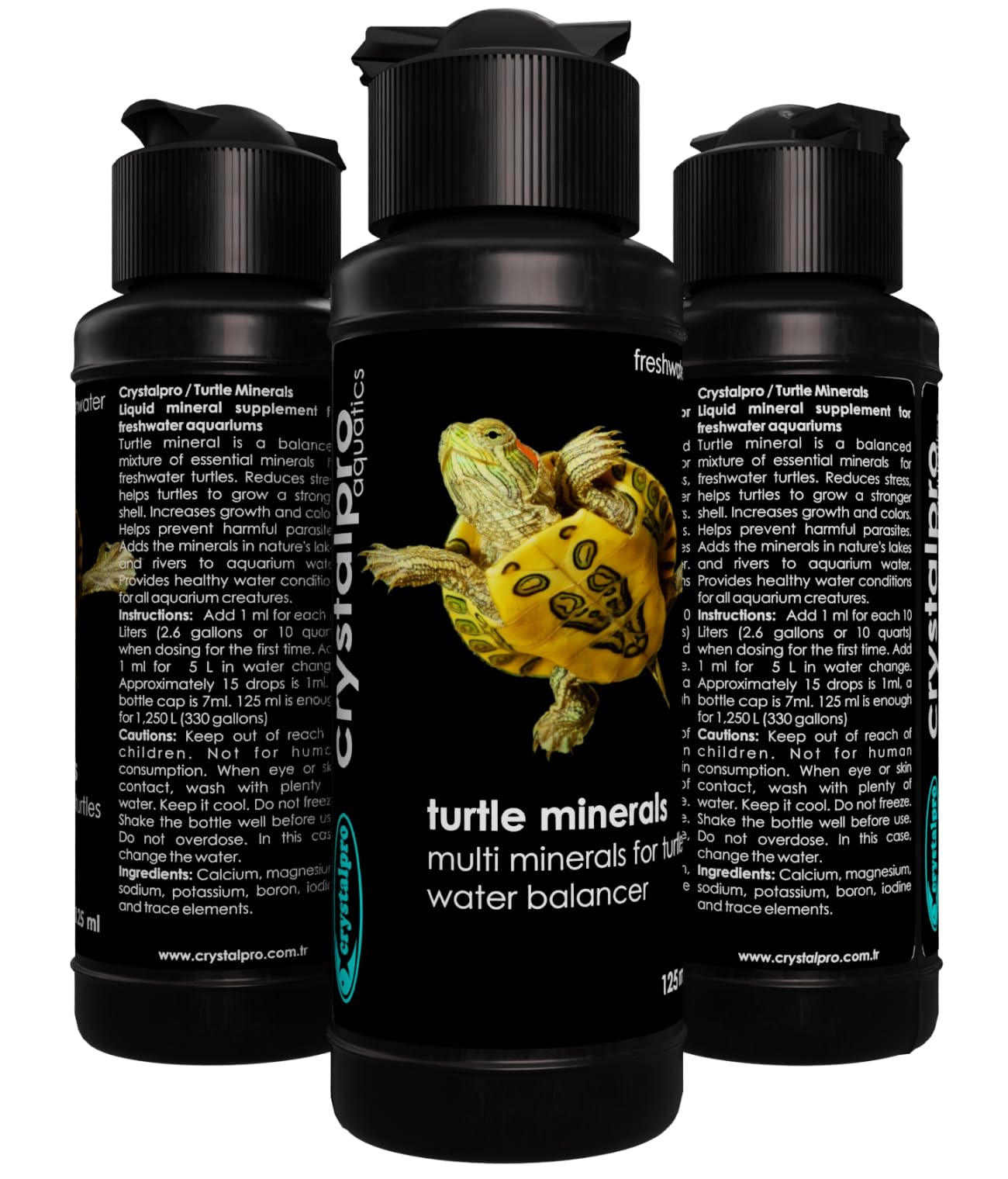 Crystalpro Turtle Minerals mineral powder close-up highlights key elements for shell and vitality
