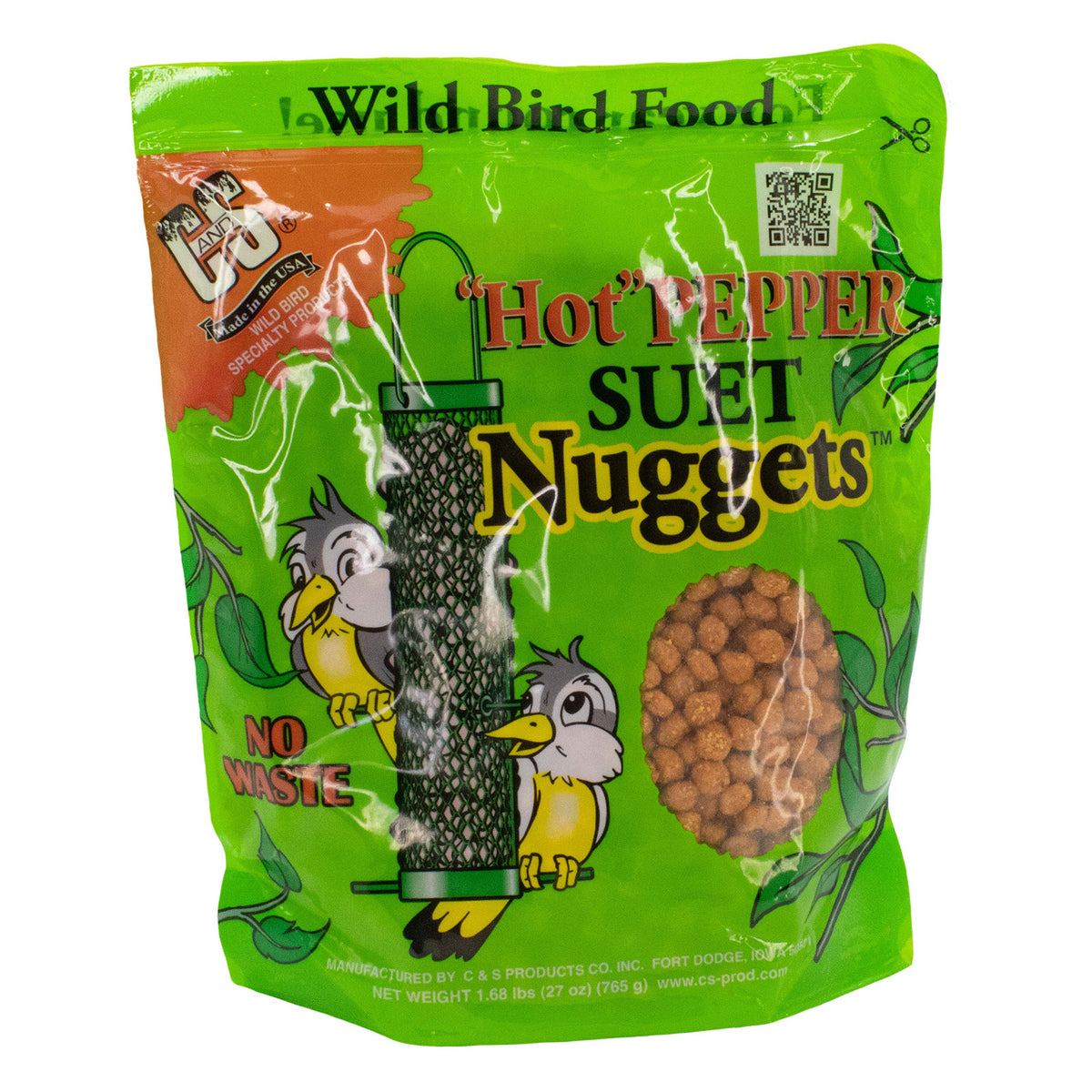 C S Hot Pepper Nuggets 27oz 6 Pack packaging shows a resealable bag for easy storage.