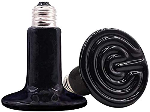 CTKcom reptile ceramic heat lamp 200W two-pack for budget reptile heating.