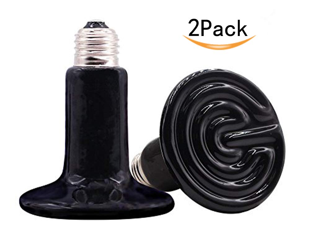 CTKcom reptile ceramic heat lamp 200W two-pack kit for brooder and incubator setups.
