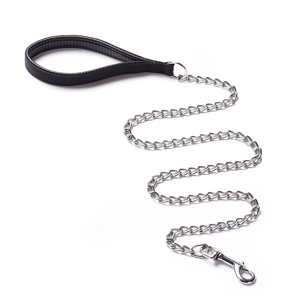 CtopoGo heavy-duty dog leash with chrome chain and 6-foot reach for secure everyday walks