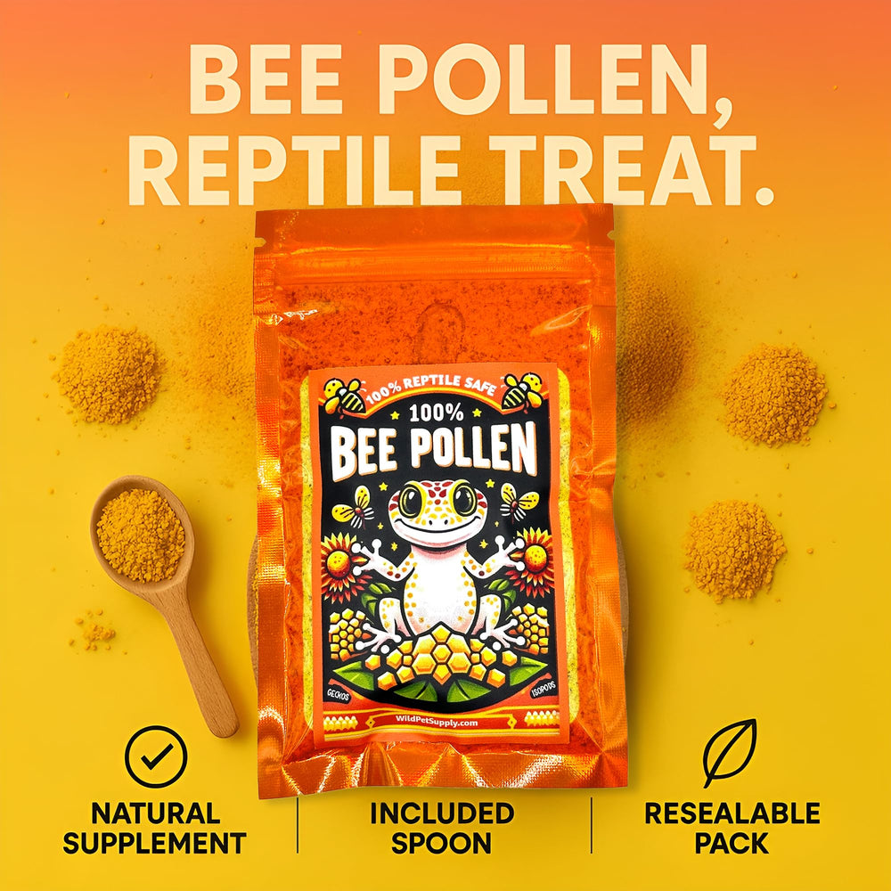 CTWPets bee pollen powder closeup texture reveals fine natural powder for easy dusting