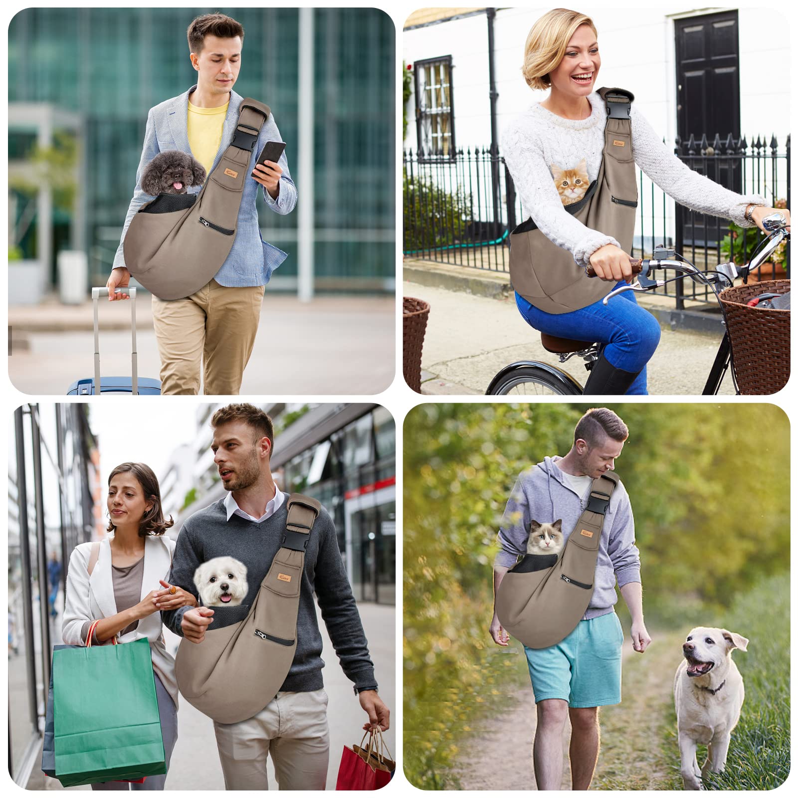 Cuby sling carrier adjustable harness confirms custom fit for any body type