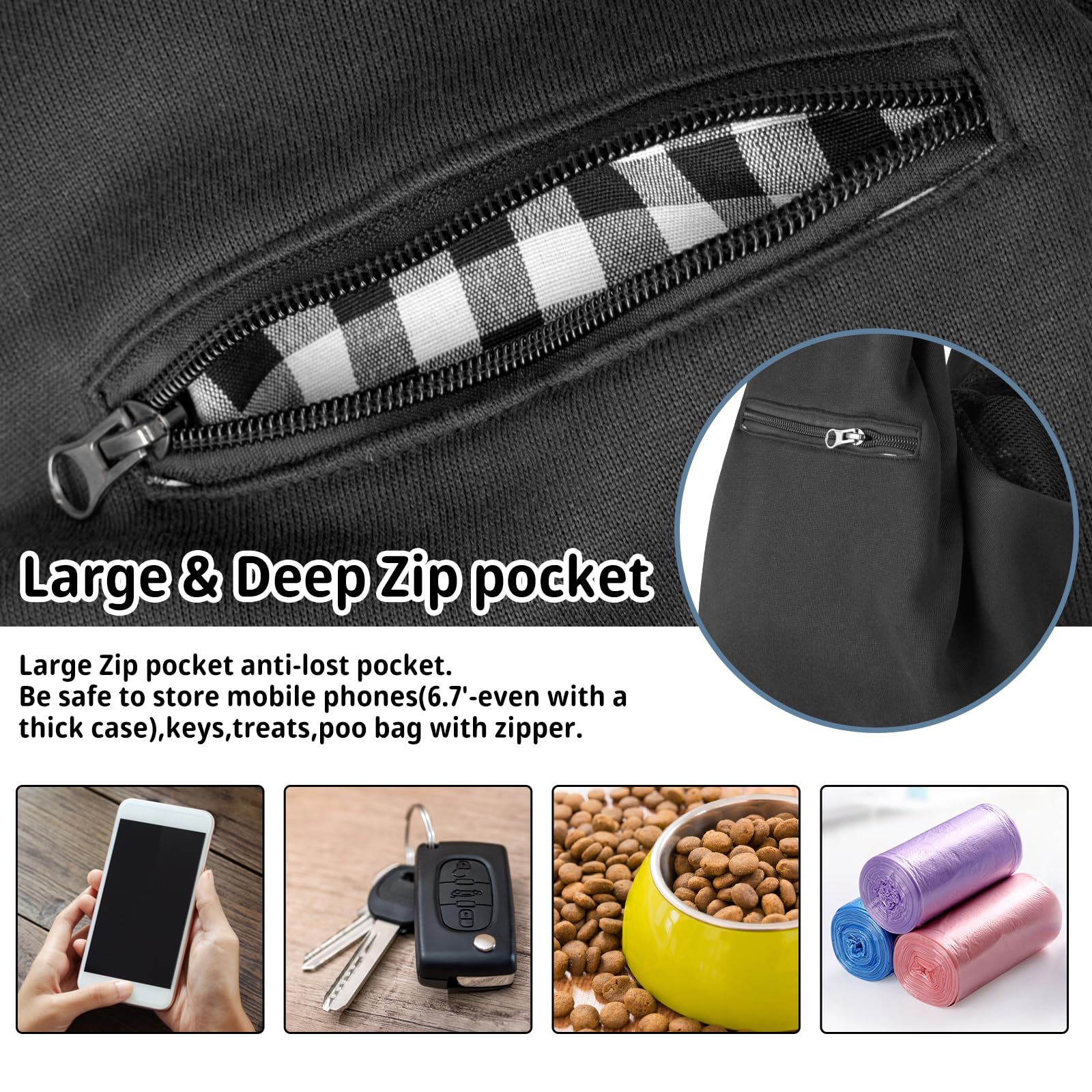 CUBY sling soft-material fabric delivers skin-friendly pet comfort.
