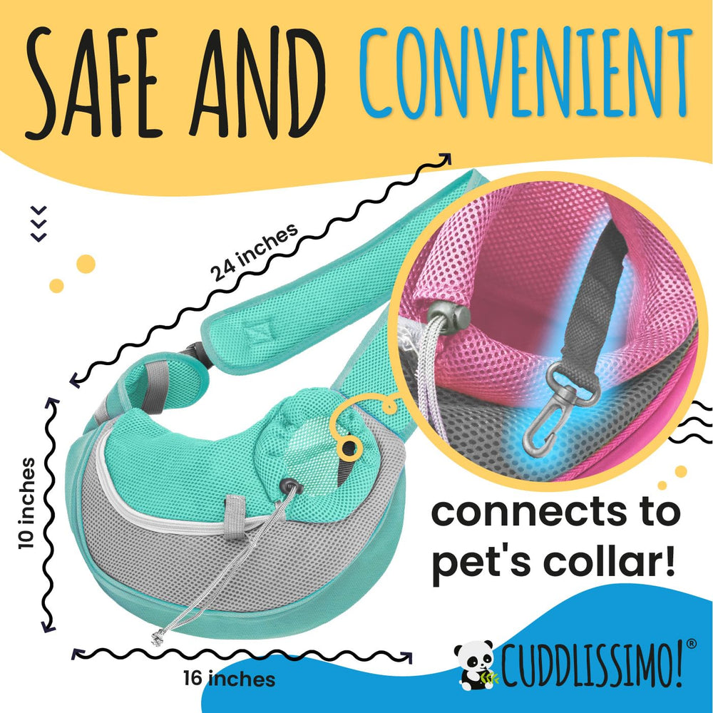 Cuddlissimo! sling provides padded bottom for comfortable, supported rests