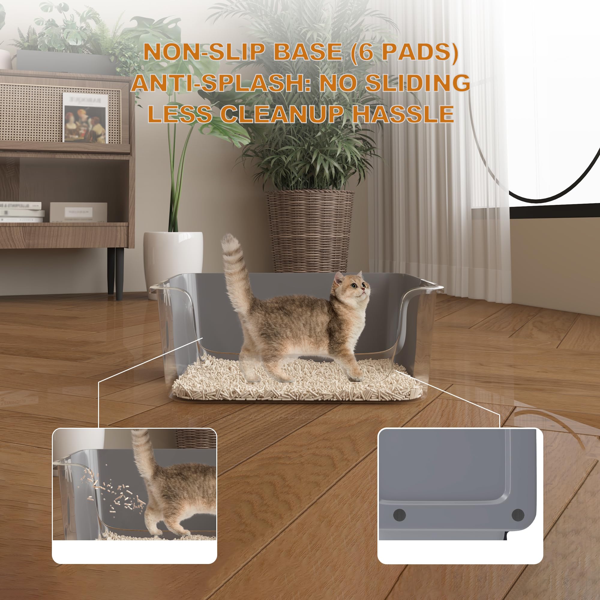 Cuddpaw anti-splash design helps keep the surrounding area cleaner.