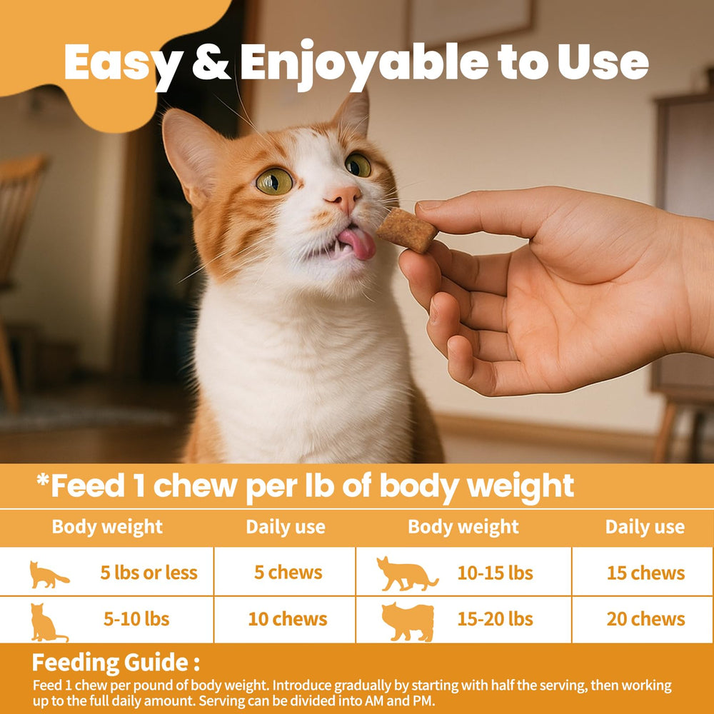 Cudory cat allergy chews probiotic balance – helps maintain gut health and absorption
