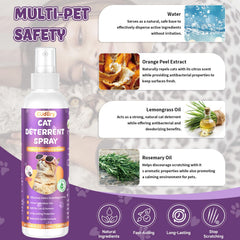 Cudory Cat Deterrent Spray on furniture-area reduces scratching on wood and fabric