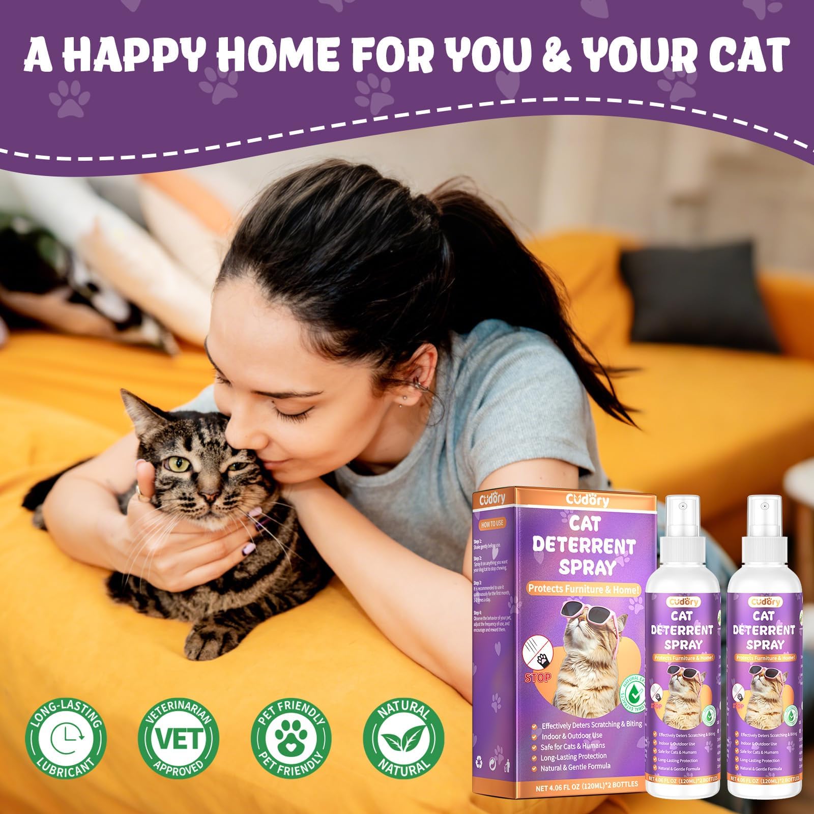 Cudory Training-habits spray supports behavior correction with positive cues