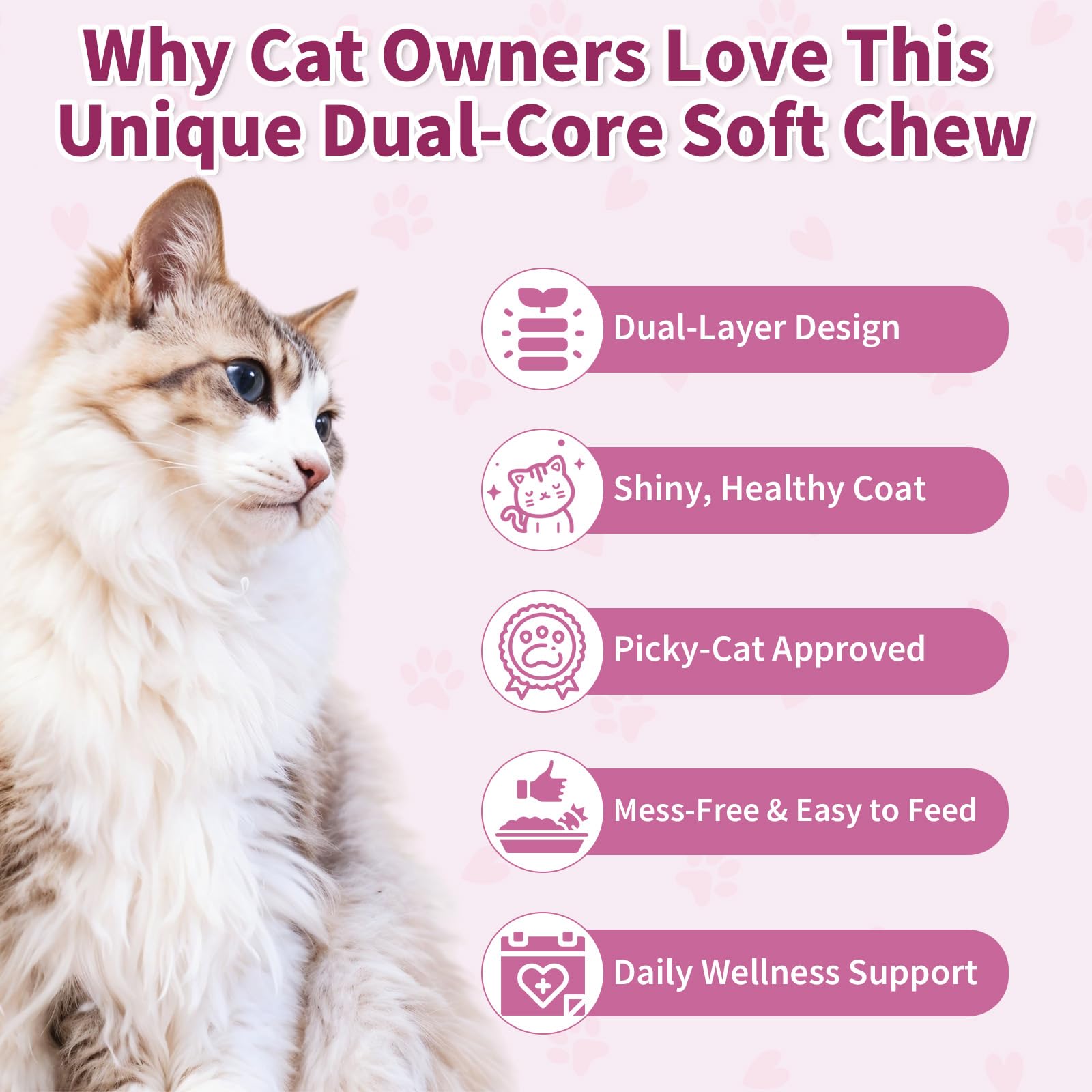 Cudory Omega3 Cats ingredient list close-up highlighting natural fish oil and krill