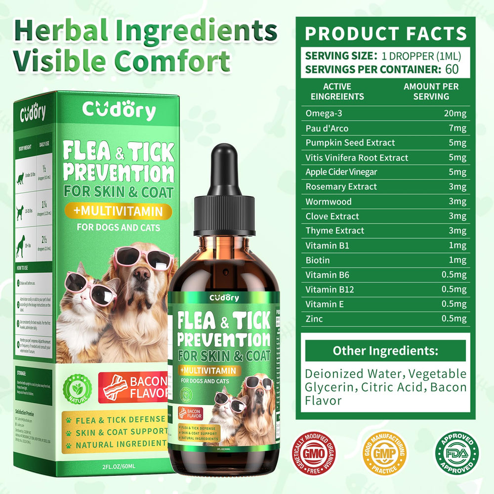 Cudory-pet-care-daily-routine image illustrates mess-free addition to meals.