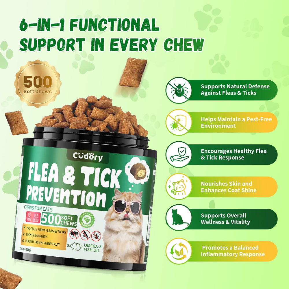 Cudory skin and coat support from cat chews