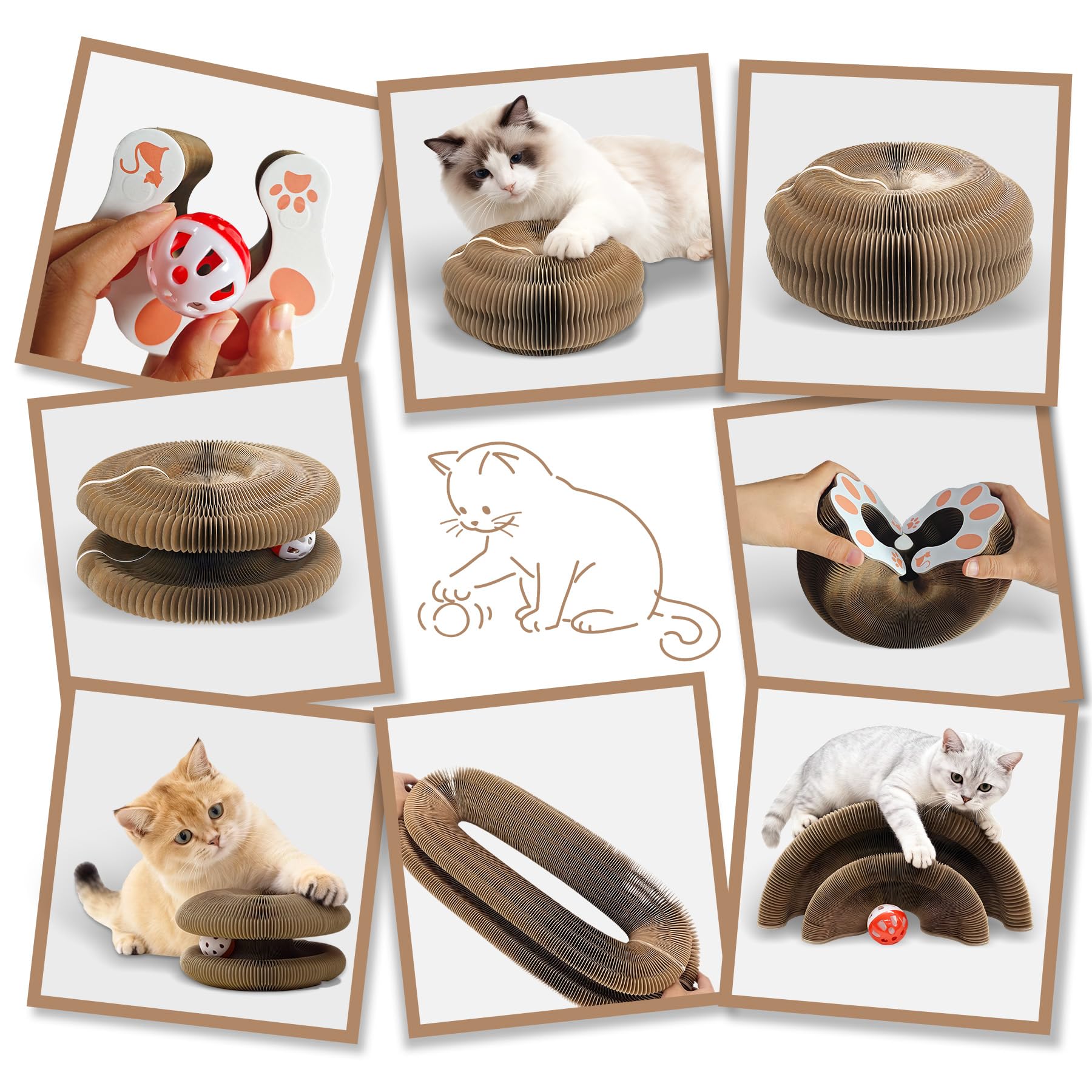 Cufquckl Kitty Toy Magic Organ Board magnetic link for expandable setups