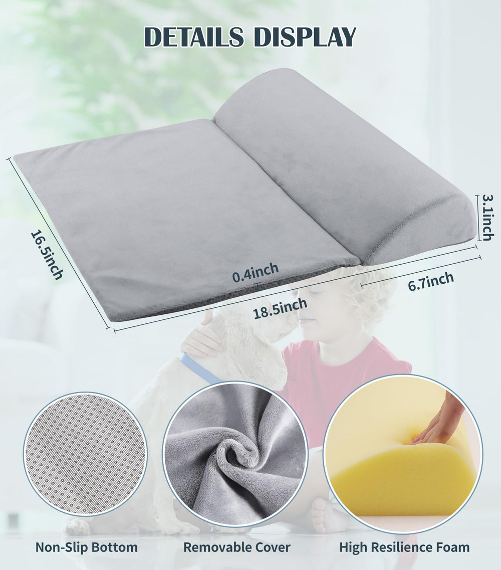 CuieTuee dog bolster pillow machine washable cover for easy cleaning