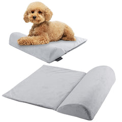 CuieTuee dog bolster pillow side support view for stable neck alignment