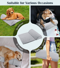 CuieTuee dog bolster pillow travel-ready compact design