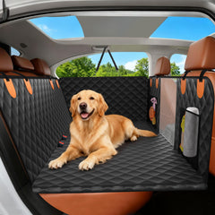 CUIOFREE dog seat cover back seat extender offers expanded space for large dogs.