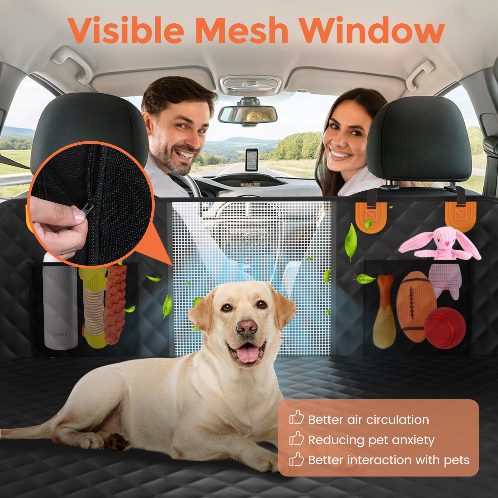 CUIOFREE easy-install design with headrest straps.