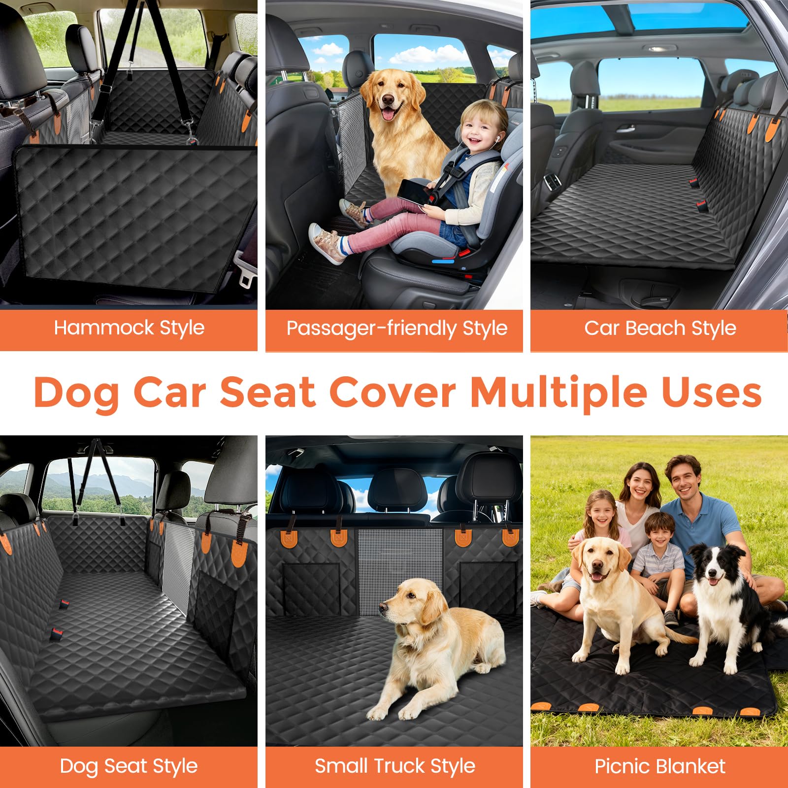 CUIOFREE scratch-resistant fabric guards seats from claws.