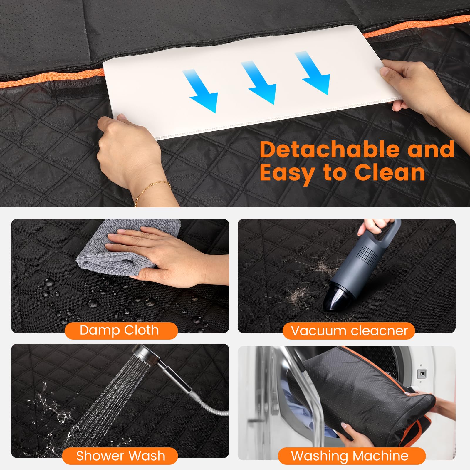 CUIOFREE zippered side flaps prevent dogs from slipping to the floor.