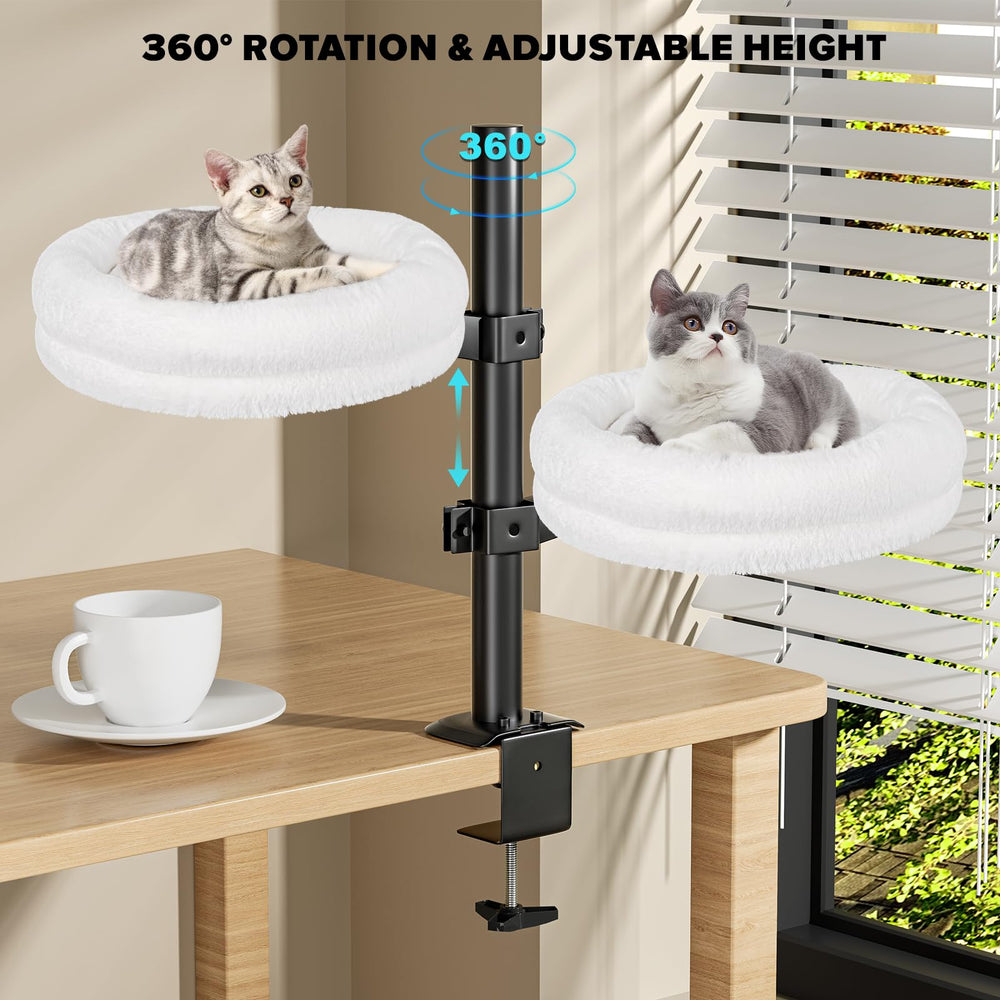 Cuipingoo cat desk bed cover plush and machine-washable