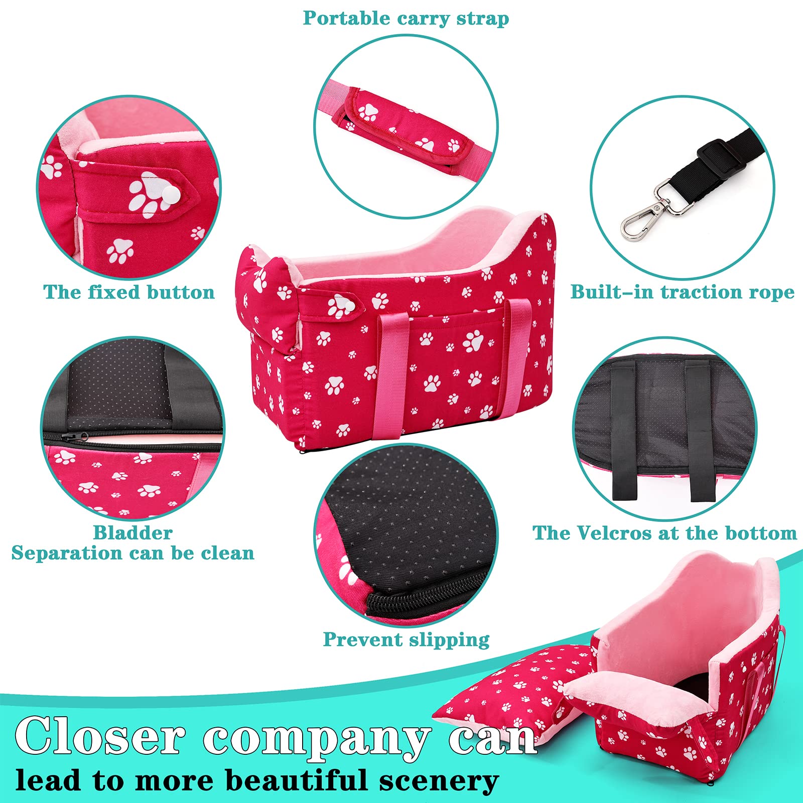 Cullaby memory-foam padded seat pink offers cushioned comfort on rides.
