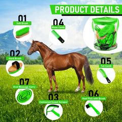 Cunhill oval massage curry delivers gentle brushing to promote a smoother coat.