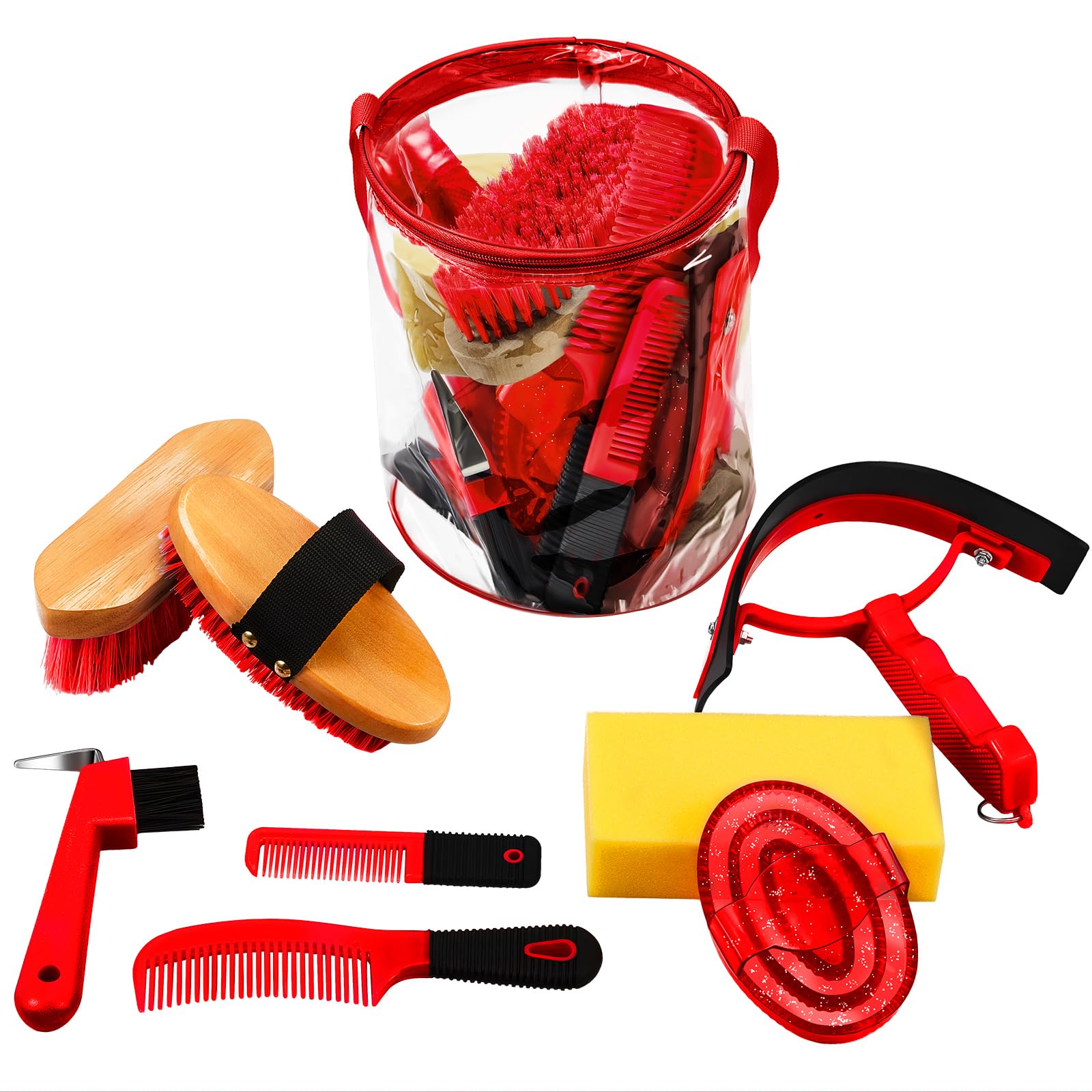 Cunhill tote bag for horse grooming keeps tools organized for on-the-go care.