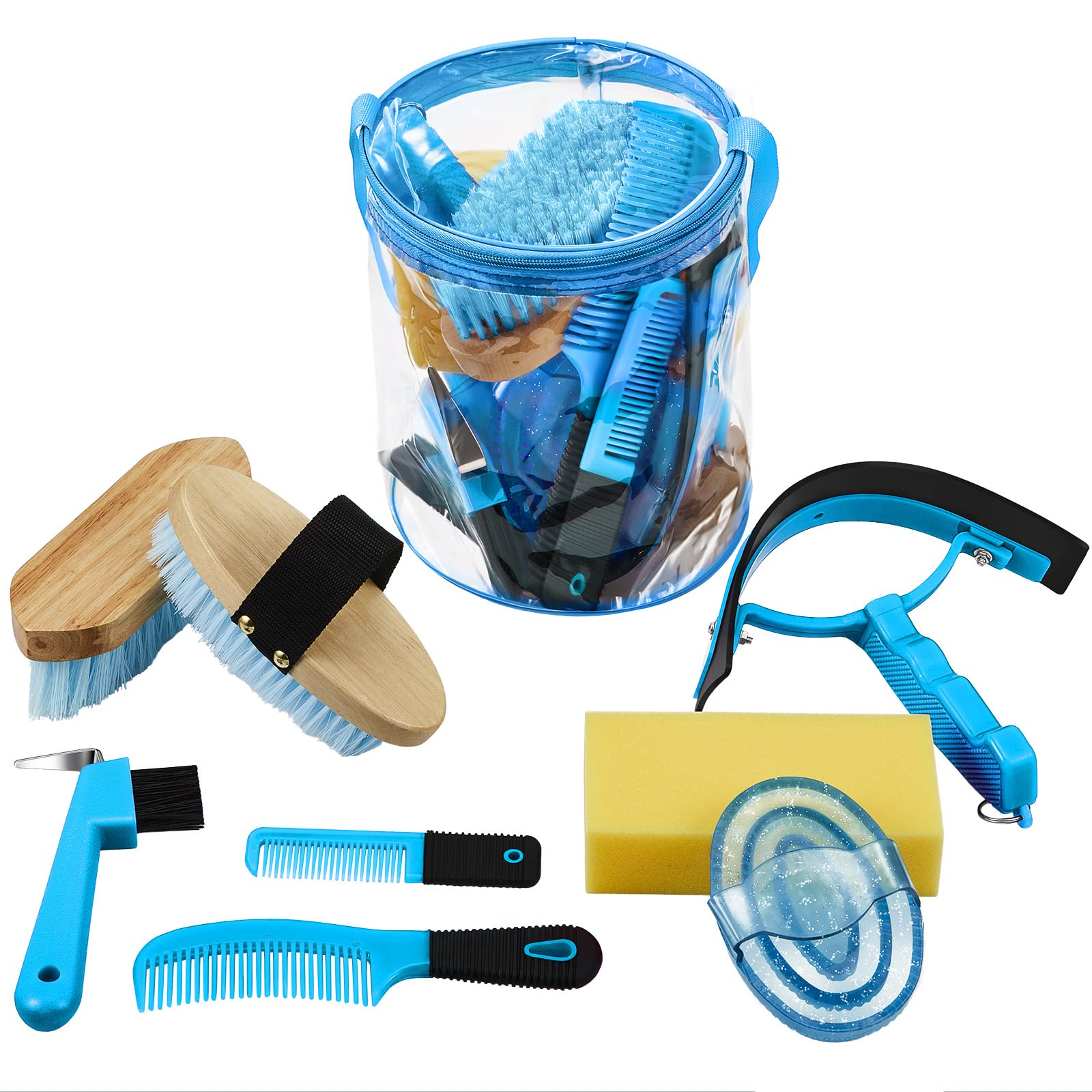 Cunhill tote bag keeps the horse grooming kit organized for easy transport.