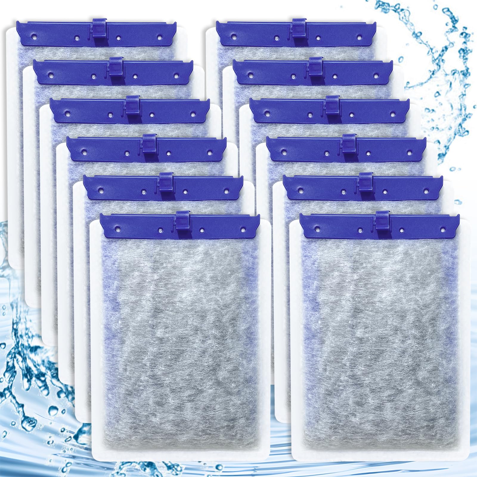 Cunina 12-pack cartridge close-up showing compatibility with Whisper filters for reliable filtration