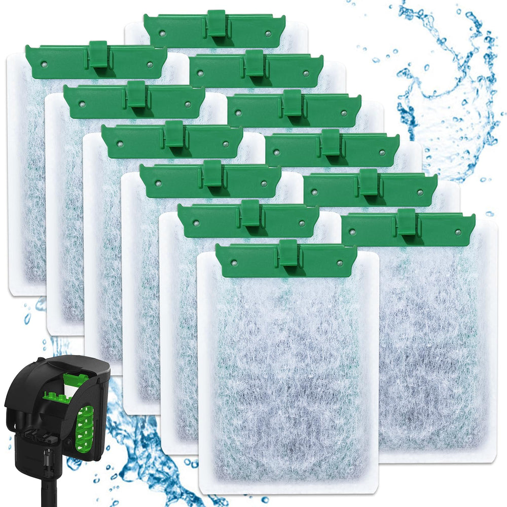 Cunina 12pcs medium filter cartridges packaging ready for replacement in aquariums